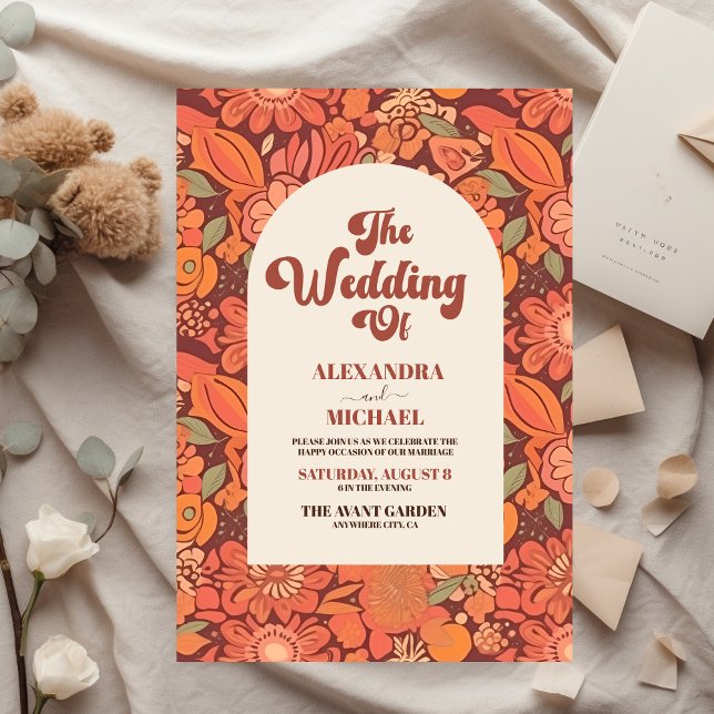 Budget Arch Groovy Retro 70s Floral Wedding (Creator Uploaded)