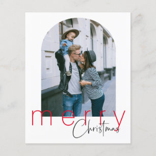 Budget Arch Merry Christmas Greetings Card