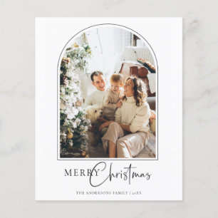 Budget Arch Merry Christmas Greetings Card