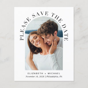 Budget Arch Photo QR Code Save The Date