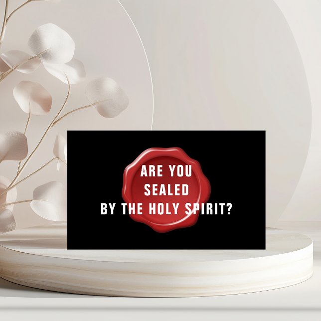 BUDGET Are you Sealed by the Holy Spirit Christian Business Card (BUDGET Are you Sealed by the Holy Spirit Christian Business Card
)