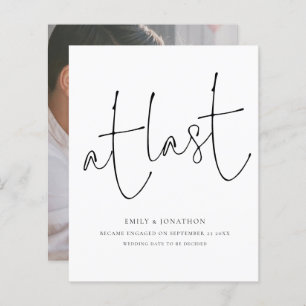 Budget At Last Script Photo Engagement Announce