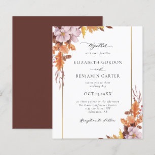 Budget Autumn Fall Floral Wedding Elegant Foliage