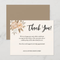 Budget Autumn Floral Thank You