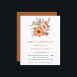BUDGET Autumn Florals Wedding Evening Party Invite<br><div class="desc">A value for money BUDGET alternative on a smaller size 4.5 x 5.6” semi-gloss 110lbs weight, which is of similar thickness to a postcard (however is not suitable to use as a postcard.). PLEASE NOTE there is ONE invite per sheet. Autumn Florals Wedding Evening Party Invite. Autumnal coloured florals and...</div>