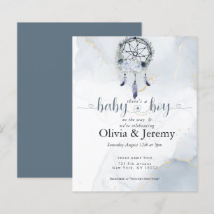 Budget Baby Boy on the Way Dusty Blue DreamCatcher