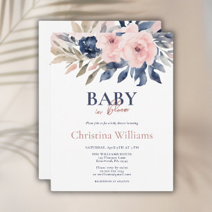 Budget Baby in Bloom Baby Shower Invitation