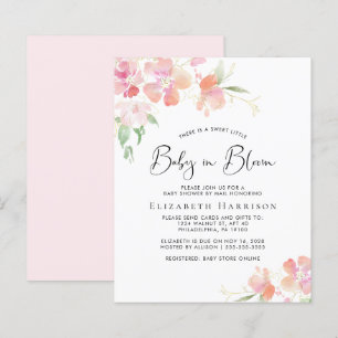 Budget Baby in Bloom Pink Floral Shower By Mail