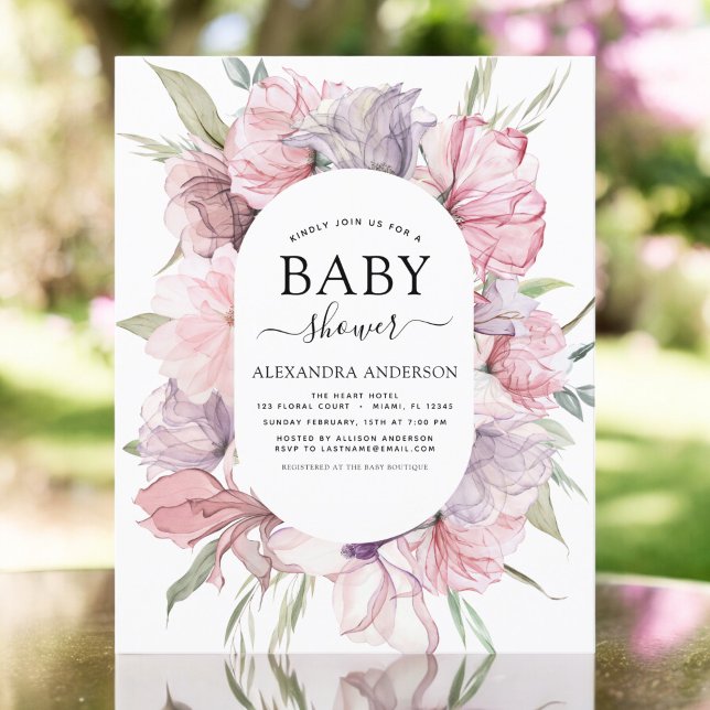 Budget Baby Shower Boho Dusty Pink Purple (Creator Uploaded)