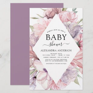 Budget Baby Shower Boho Dusty Pink Purple