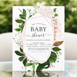 Budget Baby Shower Greenery Botanical Geometric