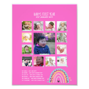 BUDGET Babys 1st yr PHOTO Grandparent Keepsake