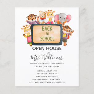 BUDGET Back to School Open House Invitation