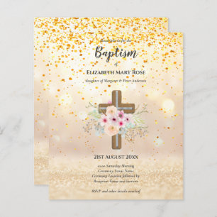 BUDGET Baptism Christening Bautizo Bautismo INVITE