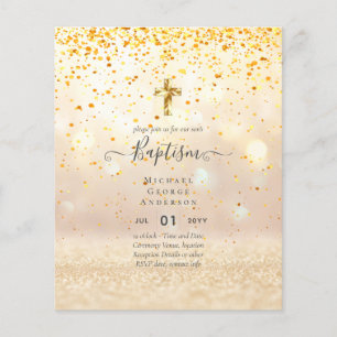 BUDGET Baptism Christening Communion INVITES Flyer