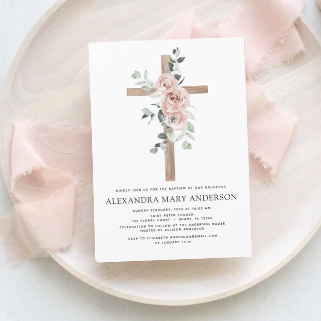 Budget Baptism Dusty Pink Rose Greenery Eucalyptus (Creator Uploaded)