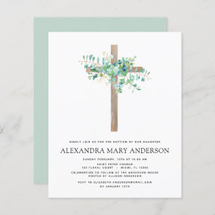 Budget Baptism Greenery Sage Eucalyptus