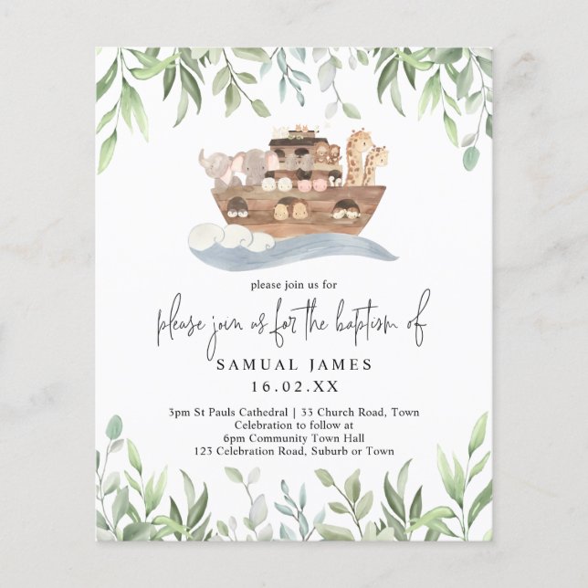 Budget Baptism Noah's Ark (Front)