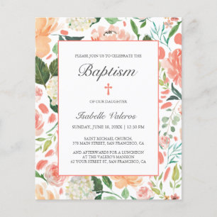 BUDGET Baptism Pink Colourful flowers