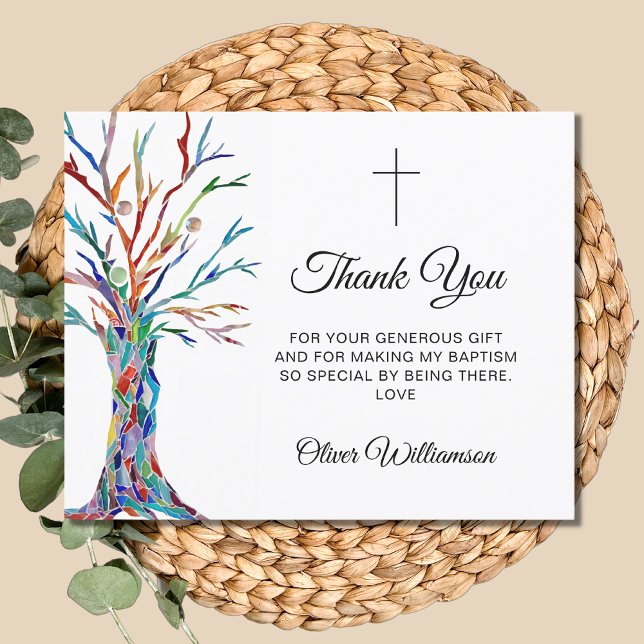 Budget Baptism Thank You Card (Creator Uploaded)