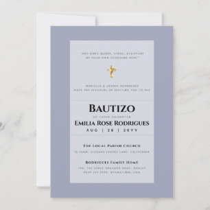 BUDGET BAUTIZO Bautismo BAPTISM Christening INVITE