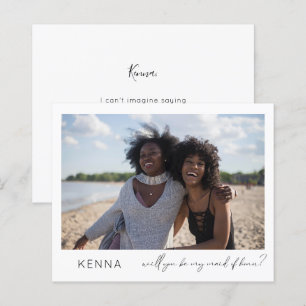 Budget Be My Maid of Honour Photo Proposal Script