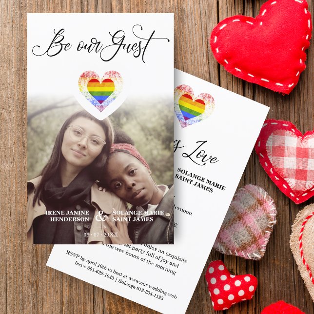 Budget Be Our Guest Pride Rainbow Heart LGBT (Creator Uploaded)