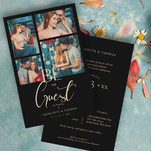 Budget Be our Guest Quote Black Fancy Wedding