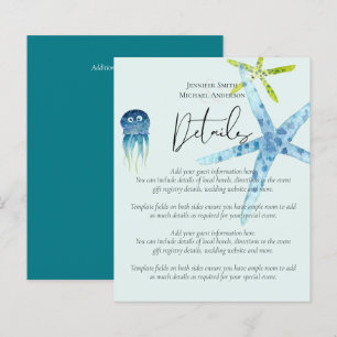 BUDGET Beach Ocean Life Wedding Enclosure Details