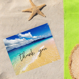 Budget Beach & Ocean Thank You Flyer