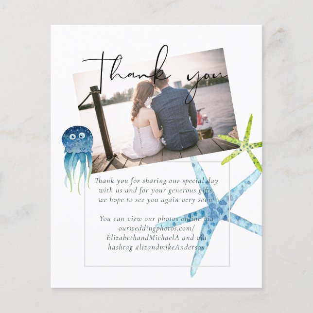 BUDGET BEACH Sea Ocean Life Wedding\ (Front)