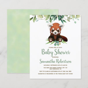 Budget Bear Neutral Baby Shower Invitation
