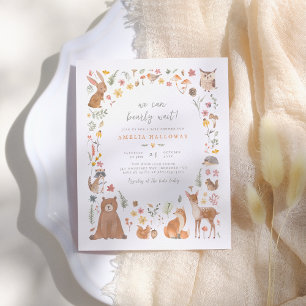 Budget Bearly Wait Woodland Animals Baby Shower