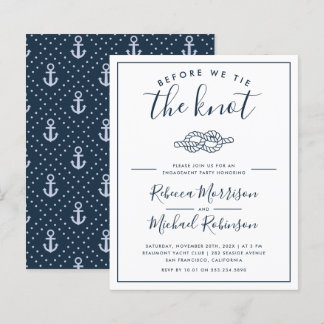 Budget Before We Tie The Knot Nautical Engagement