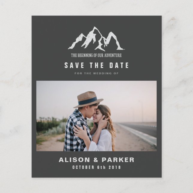 budget beginning of our adventure save the date   flyer (Front)