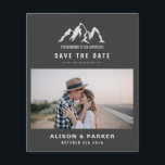 budget beginning of our adventure save the date   flyer<br><div class="desc">budget modern elegant wedding design,  featuring trendy fonts and mountain illustration,  the adventure is just begining!</div>