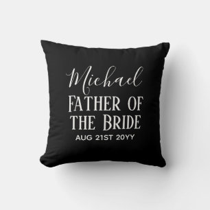 BUDGET Bestman Groomsmen Gifts Black White Cushion
