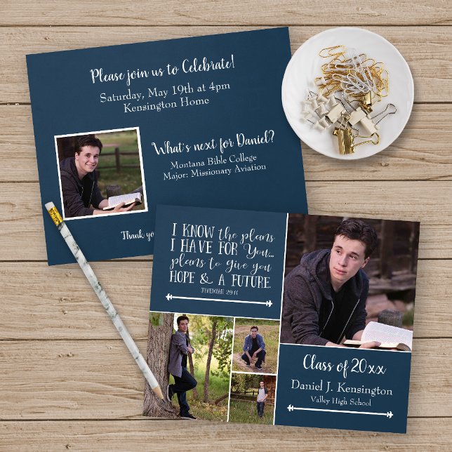 Budget Bible Verse Graduation Photo Collage (Creator Uploaded)