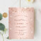 Budget birthday party rose gold glitter invitation