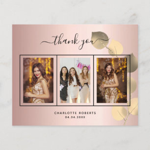 Budget birthday rose eucalyptus photo thank you