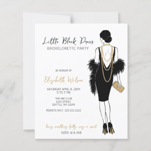 Budget Black Dress High Heels Bachelorette Party