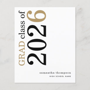 Budget Black Gold 2025 Graduation Announcement