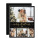 Budget Black Gold 4 Photo Collage Christmas Card