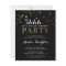 Budget Black & Gold Confetti Shhh Surprise Party