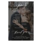 Budget black photo wedding program