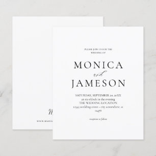 Budget Black & White Modern Wedding 2V
