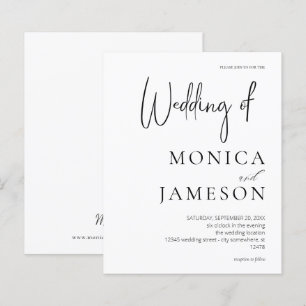 Budget Black & White Modern Wedding 3