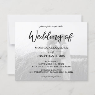 Budget Black & White Photo Horizontal 2 Wedding