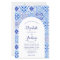 Budget Blue Arch Portuguese Tile Wedding Invite
