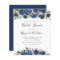 Budget Blue Floral Bridal Shower Invitation